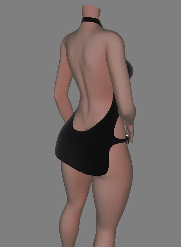 Backless Ring Linked Dress screenshot 3