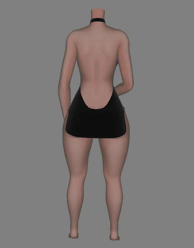Backless Ring Linked Dress screenshot 4