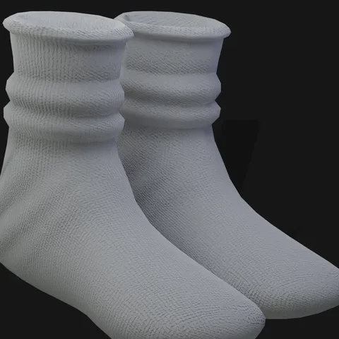 Baggy Socks - Blender 3d models