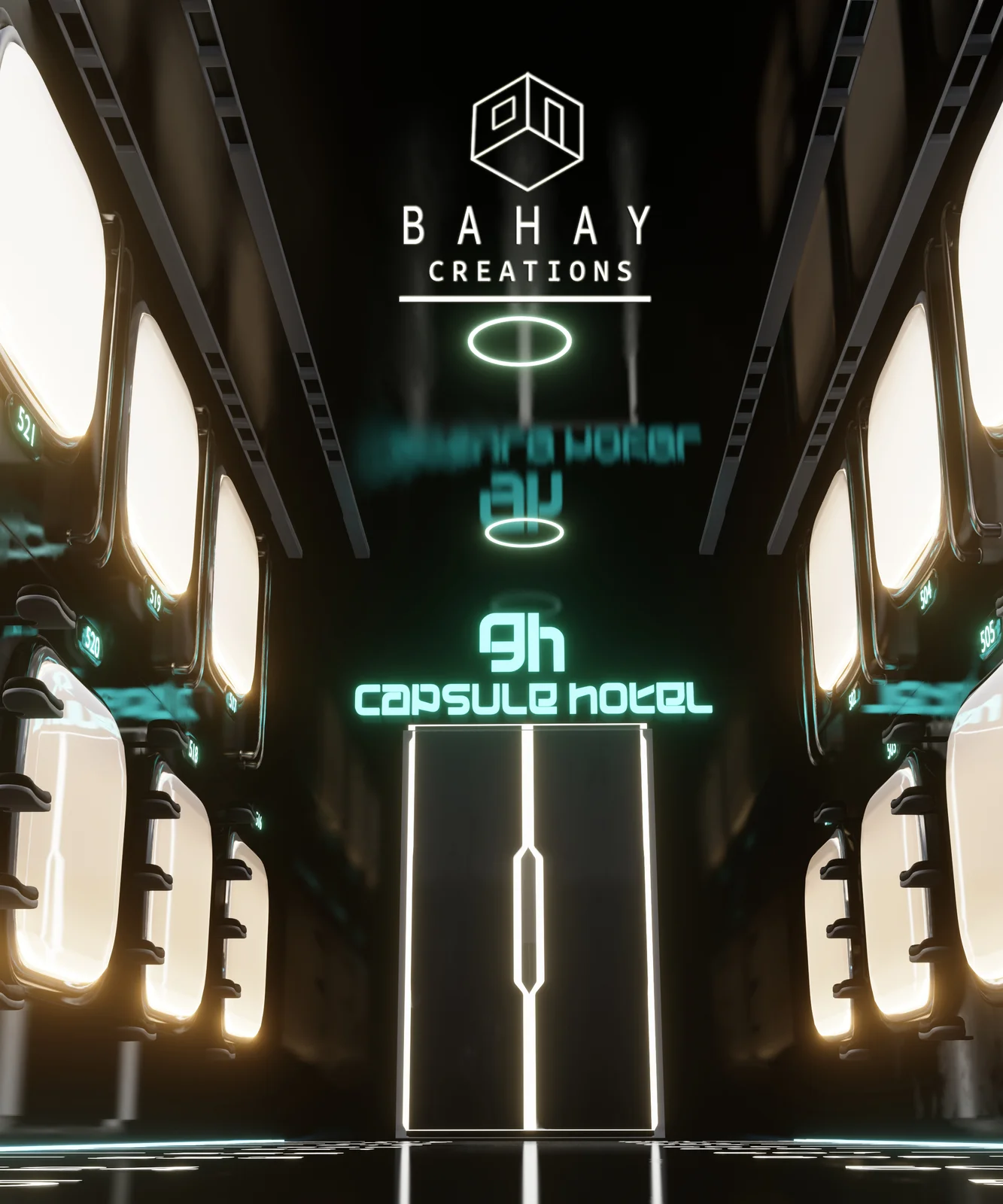 Capsule Hotel Hallways And Bed screenshot 7