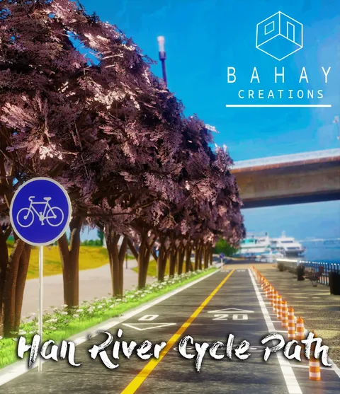 Han River Cycle Path - Blender scenes