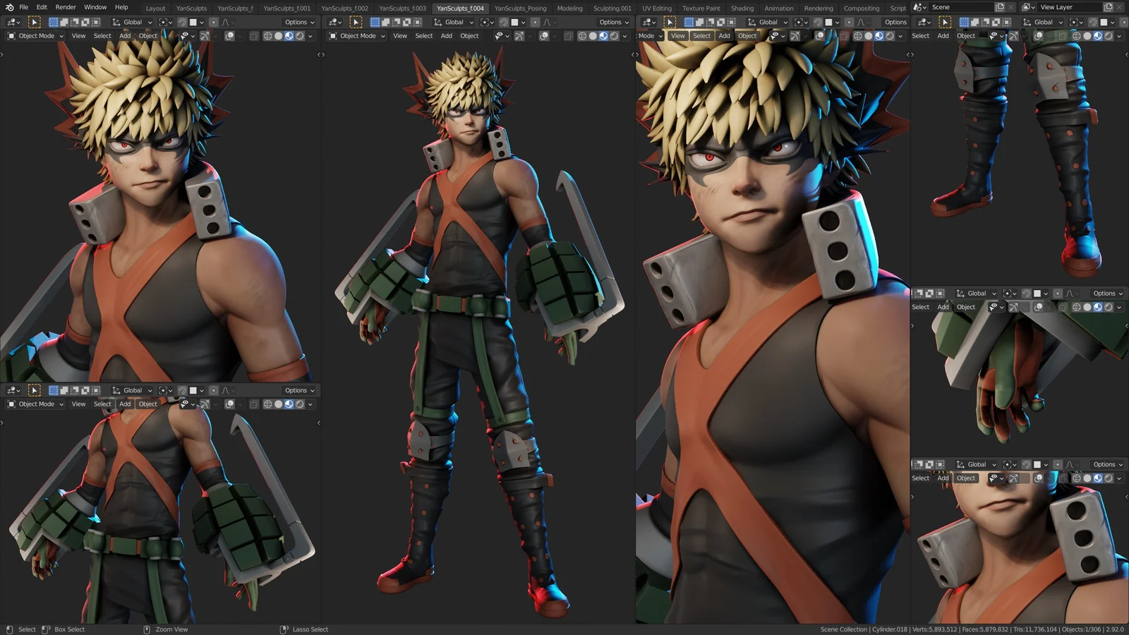 Bakugo Character Creation screenshot 5