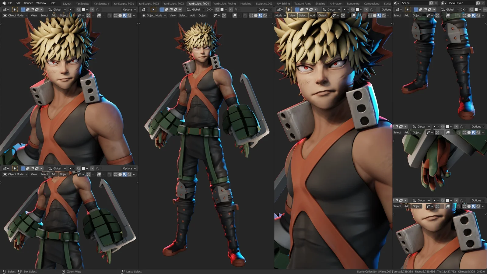 Bakugo Character Creation screenshot 6