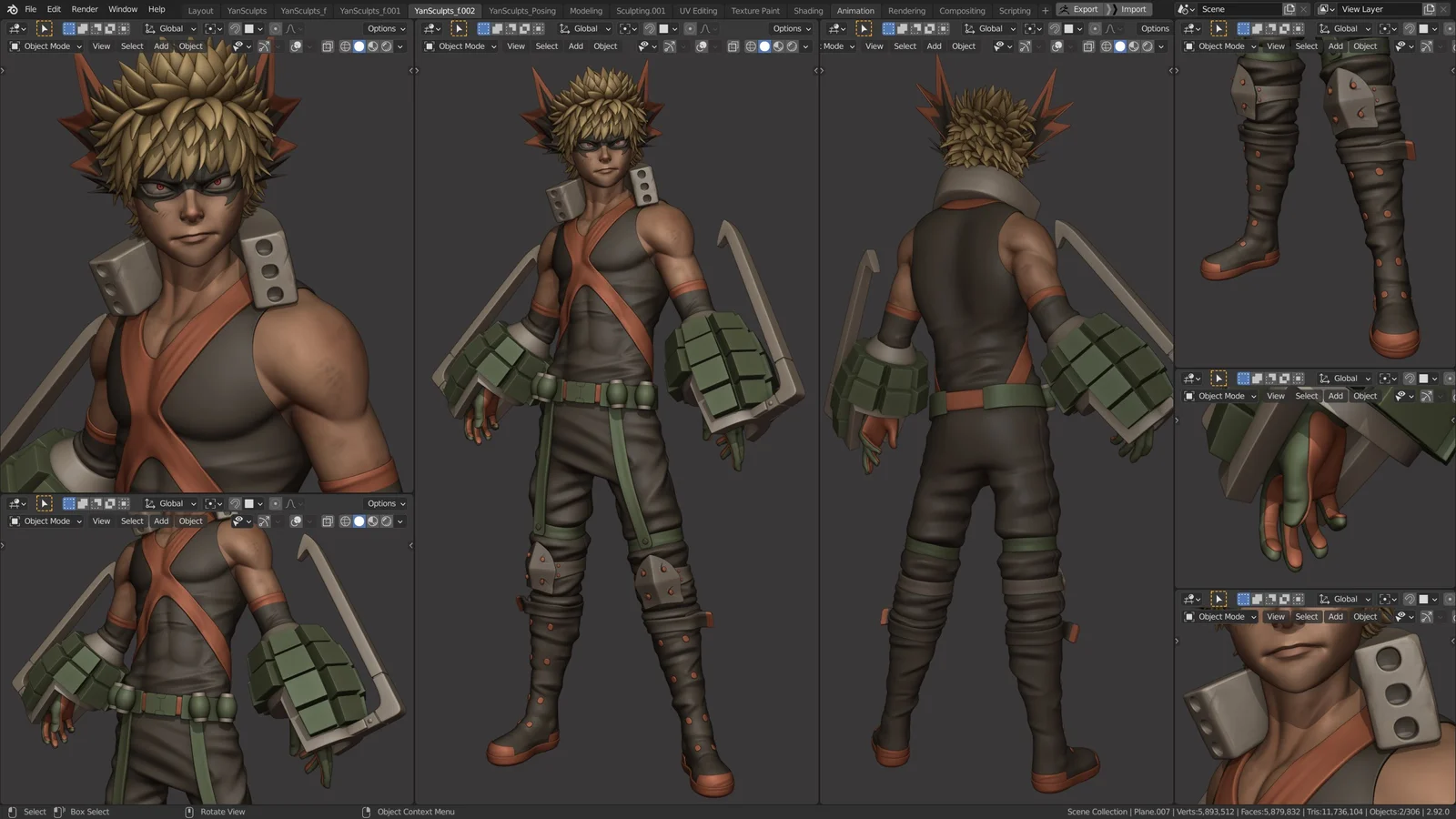 Bakugo Character Creation screenshot 7