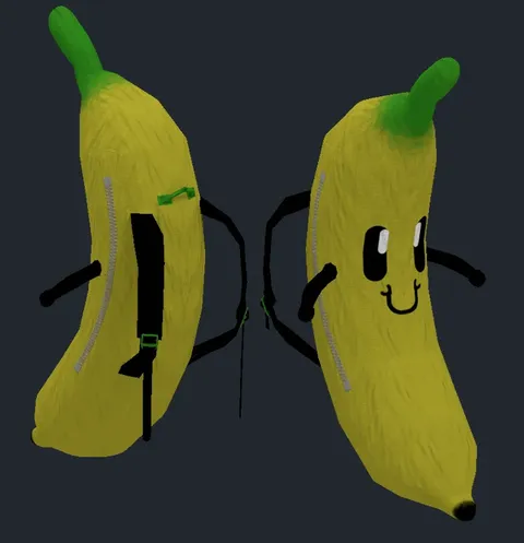 Banana Backpack - Blender 3d models