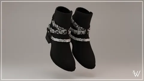 Bandana Boots - Blender 3d models