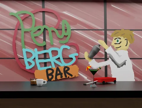 Bar Asset Pack - Blender 3d models