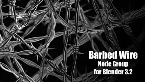 Barbed Wire Generator - Blender geometry nodes