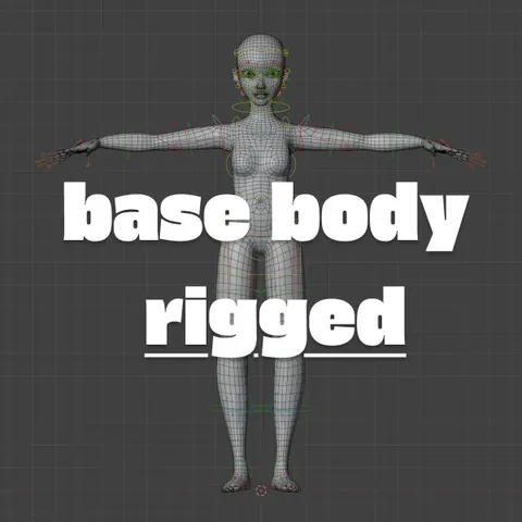 Base Body Rigged - Blender 3d models