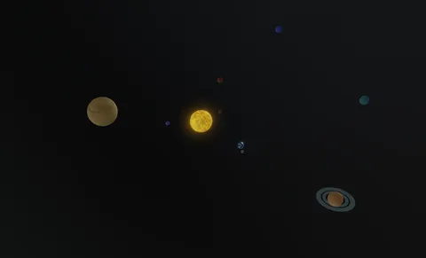 Basic Planetary System - Blender scenes
