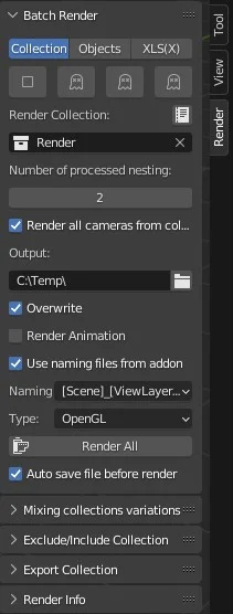 Batch Render Collection screenshot 4