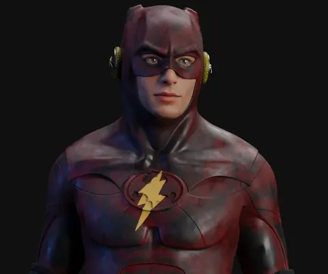 BatFlash (Young Barry) - Blender 3d models