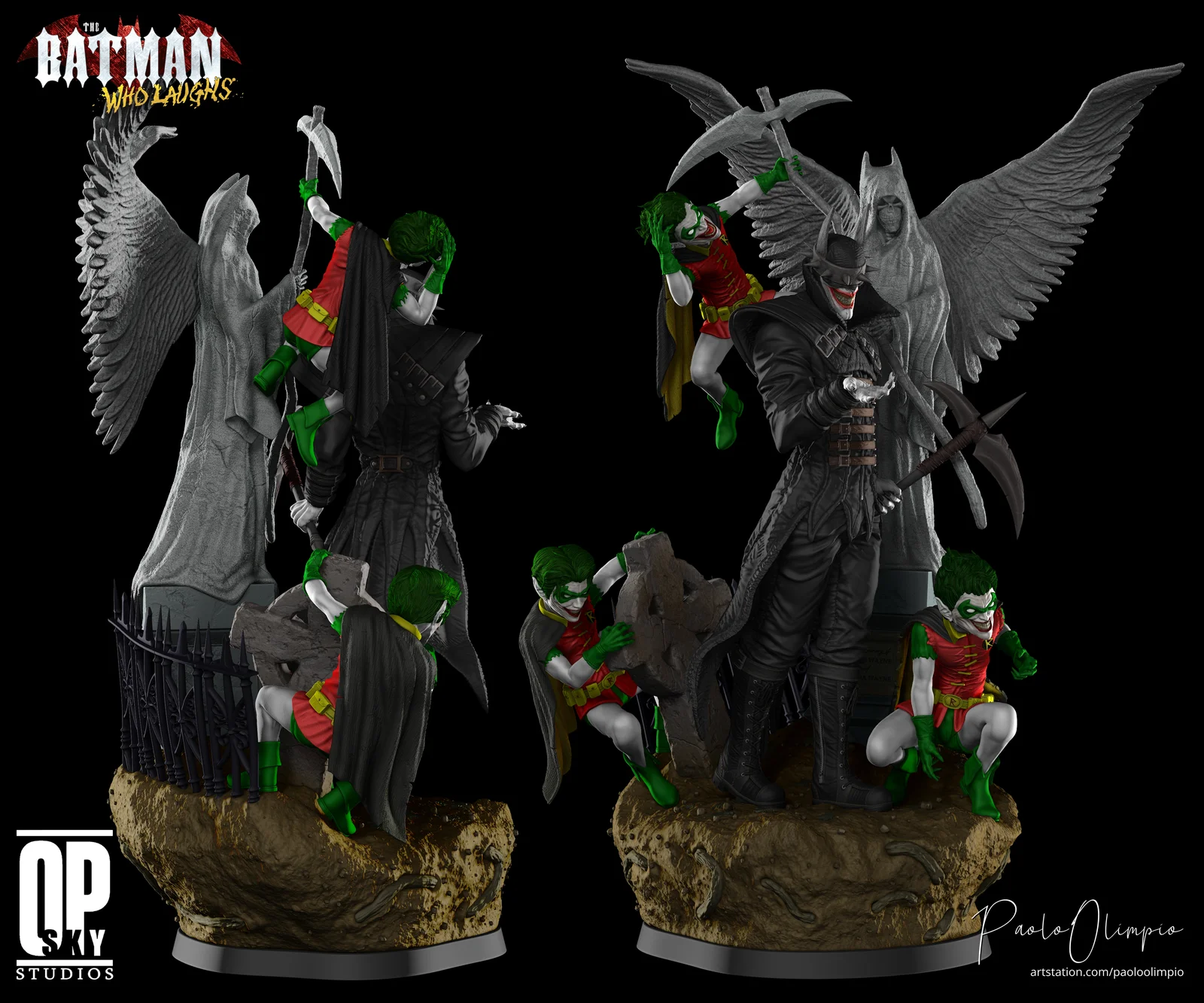 Batman Who Laughs Statue screenshot 3