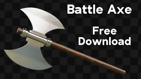 Battle Axe Project Files - Blender 3d models