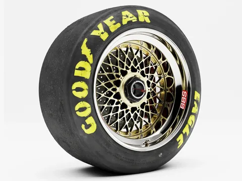 BBS E55 Goodyear Eagle - Blender 3d models