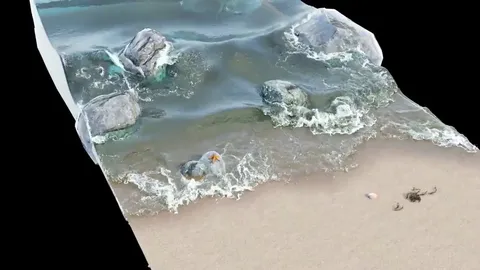 Beach Waves - Blender scenes