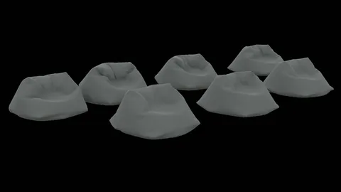 VRChat Beanbags - Blender 3d models