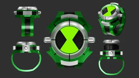 Ben 10 Alien Force Omnitrix - Blender 3d models