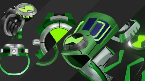 Ben 10 Omnitrix Bundle - Blender 3d models