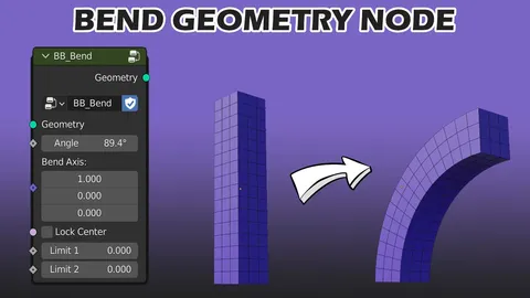 Bend Geometry Node - Blender geometry nodes