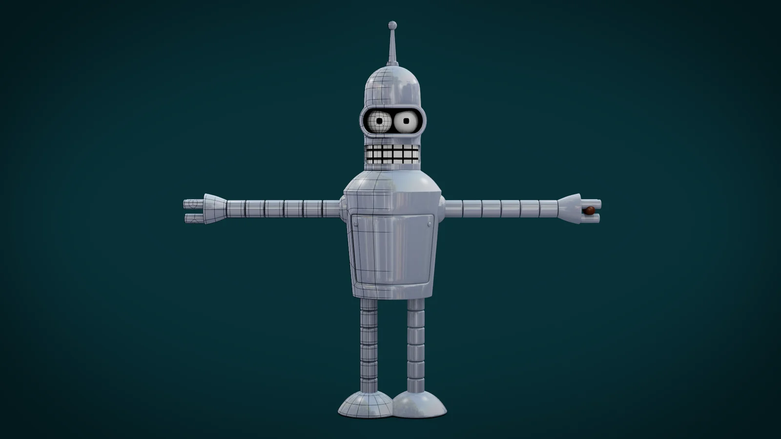 Bender Rigged Model screenshot 2