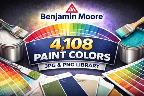 Benjamin Moore Paint Colors - Blender textures & materials
