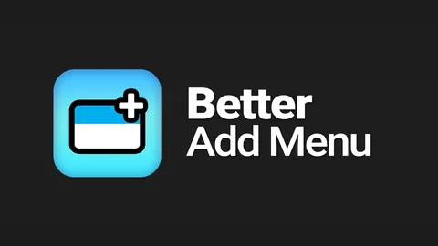 Better Add Menu - Blender addons