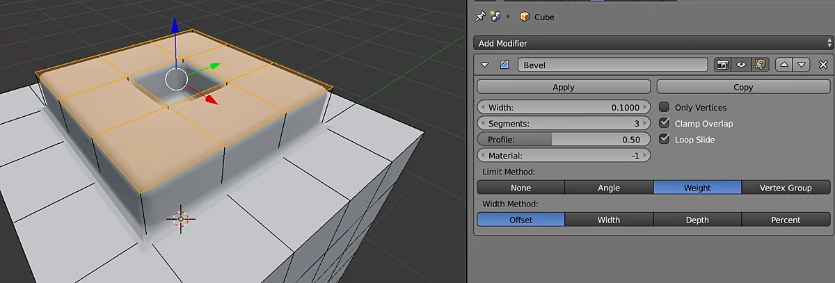 Bevelled Extrude screenshot 2