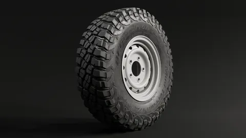BFGoodrich Baja KM3 Tire - Blender 3d models