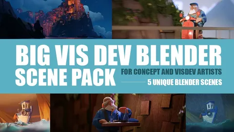 Big Vis Dev Scene Pack - Blender scenes