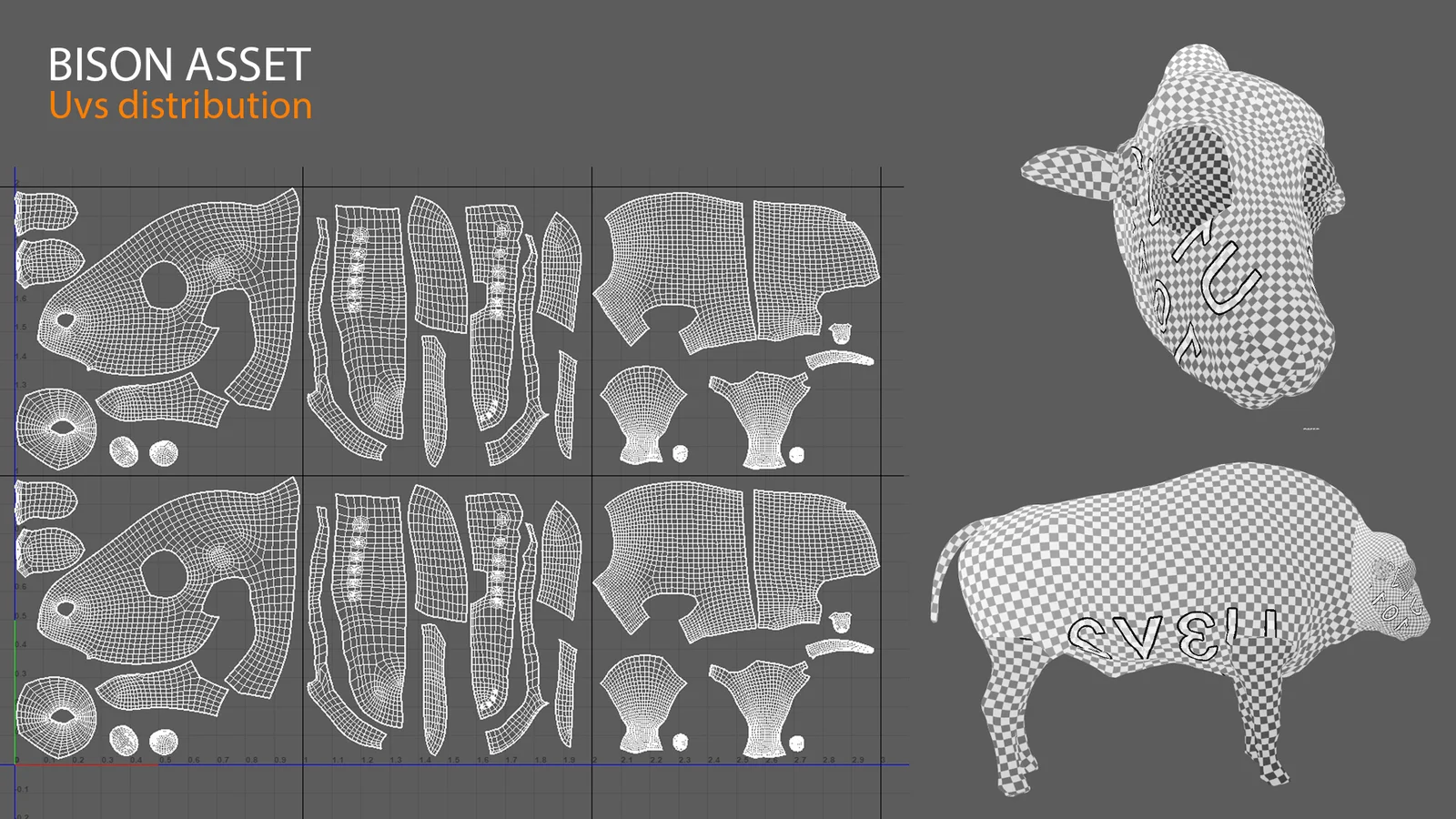 Bison 3D Asset screenshot 7