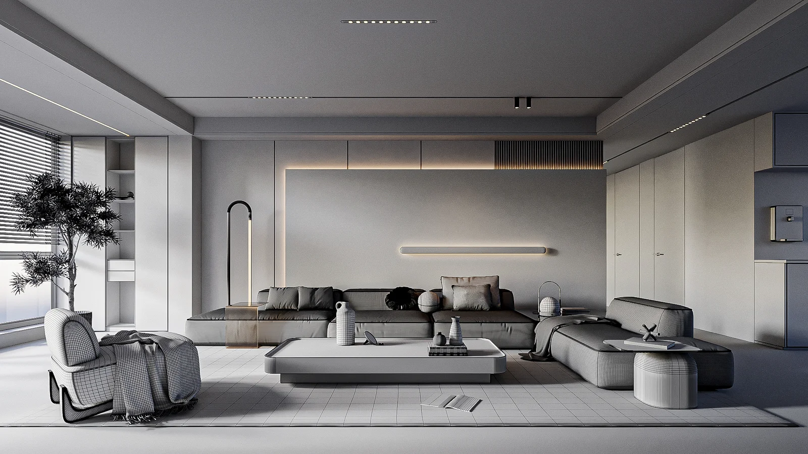 Black and Orange Living Room screenshot 7