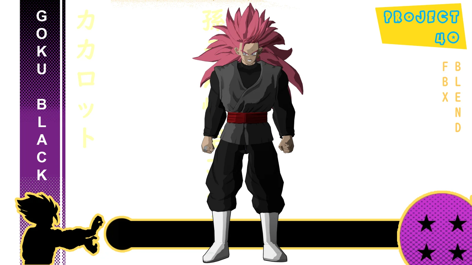 Black Goku Rigged screenshot 2