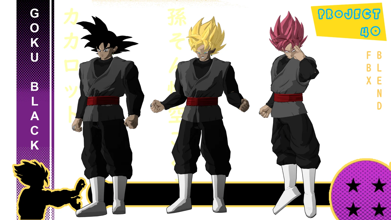 Black Goku Rigged screenshot 3