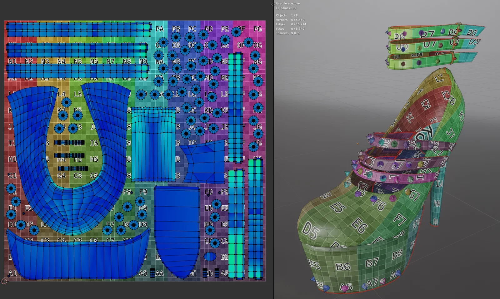 Black Studded High-Heel Shoes screenshot 3