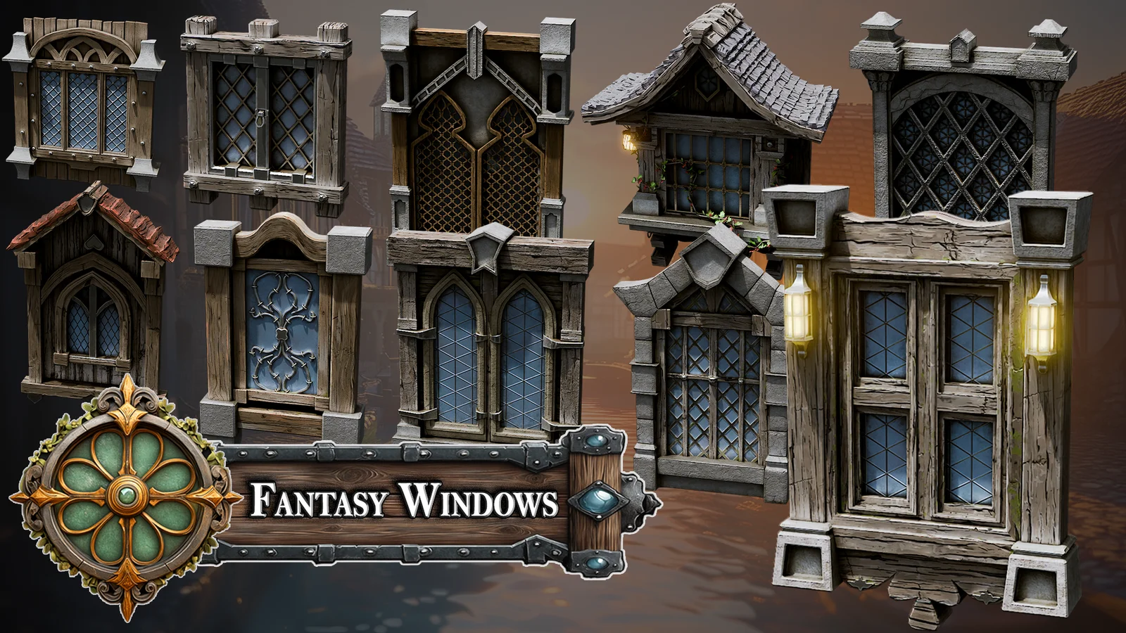 Fantasy Windows Asset Pack screenshot 3