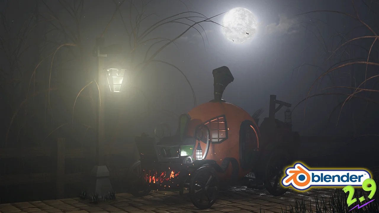 Stylized Halloween Scene screenshot 3
