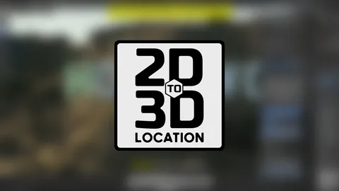 2D to 3D Location - Blender addons