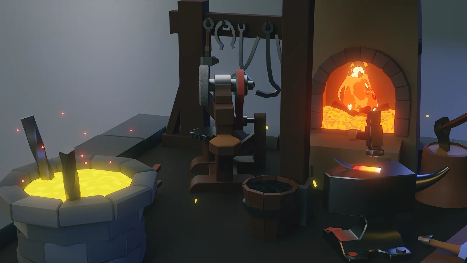 Animated Stylized Blacksmith House screenshot 4