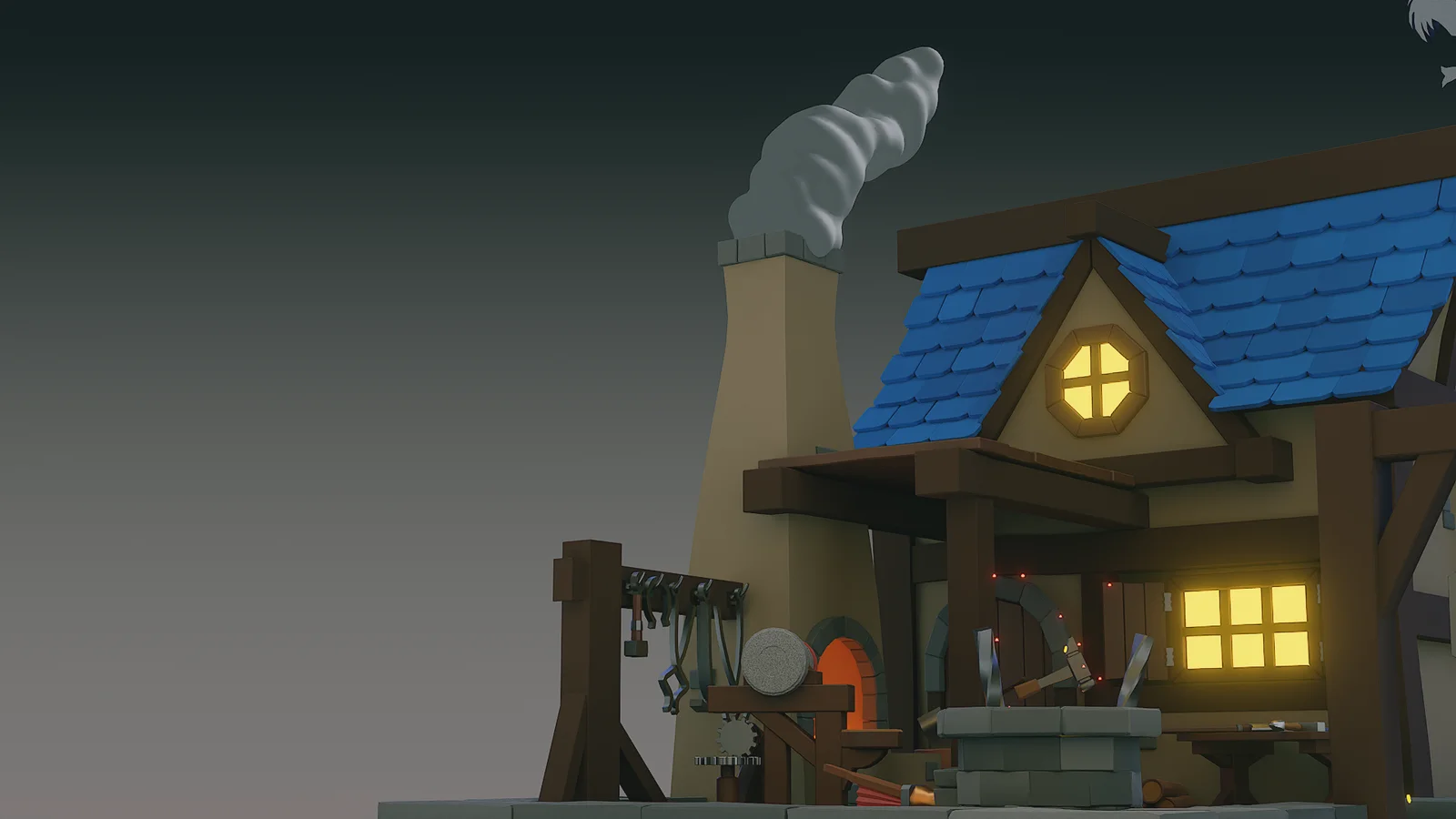 Animated Stylized Blacksmith House screenshot 5