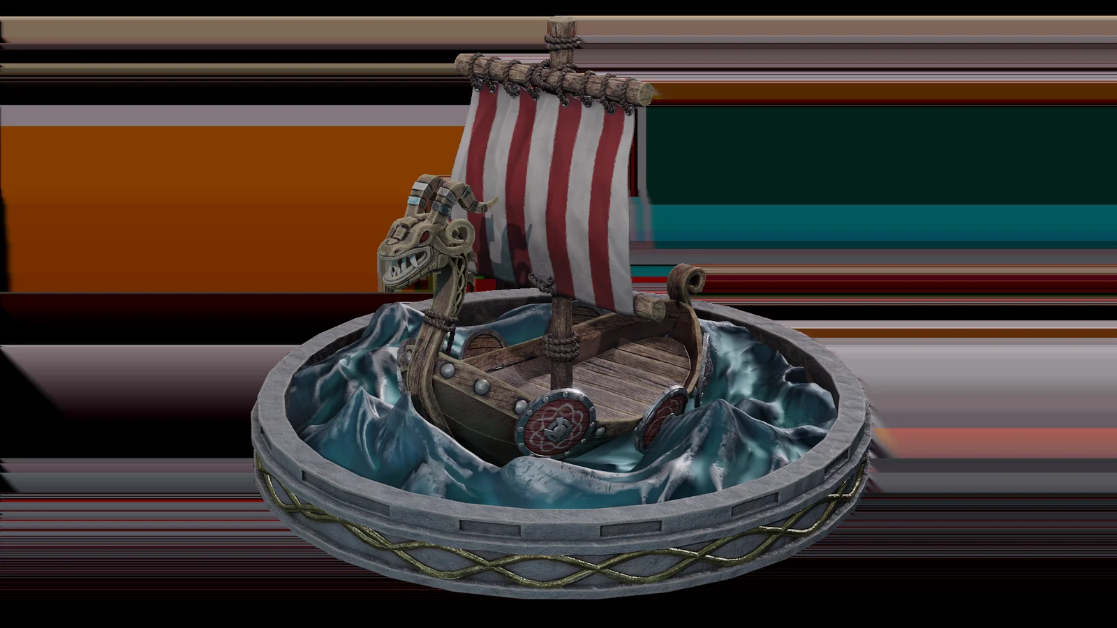 Stylized Viking Boat Asset screenshot 3