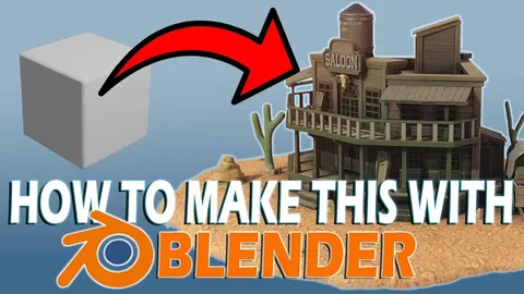 Stylized Western Saloon Guide - Blender tutorials & courses