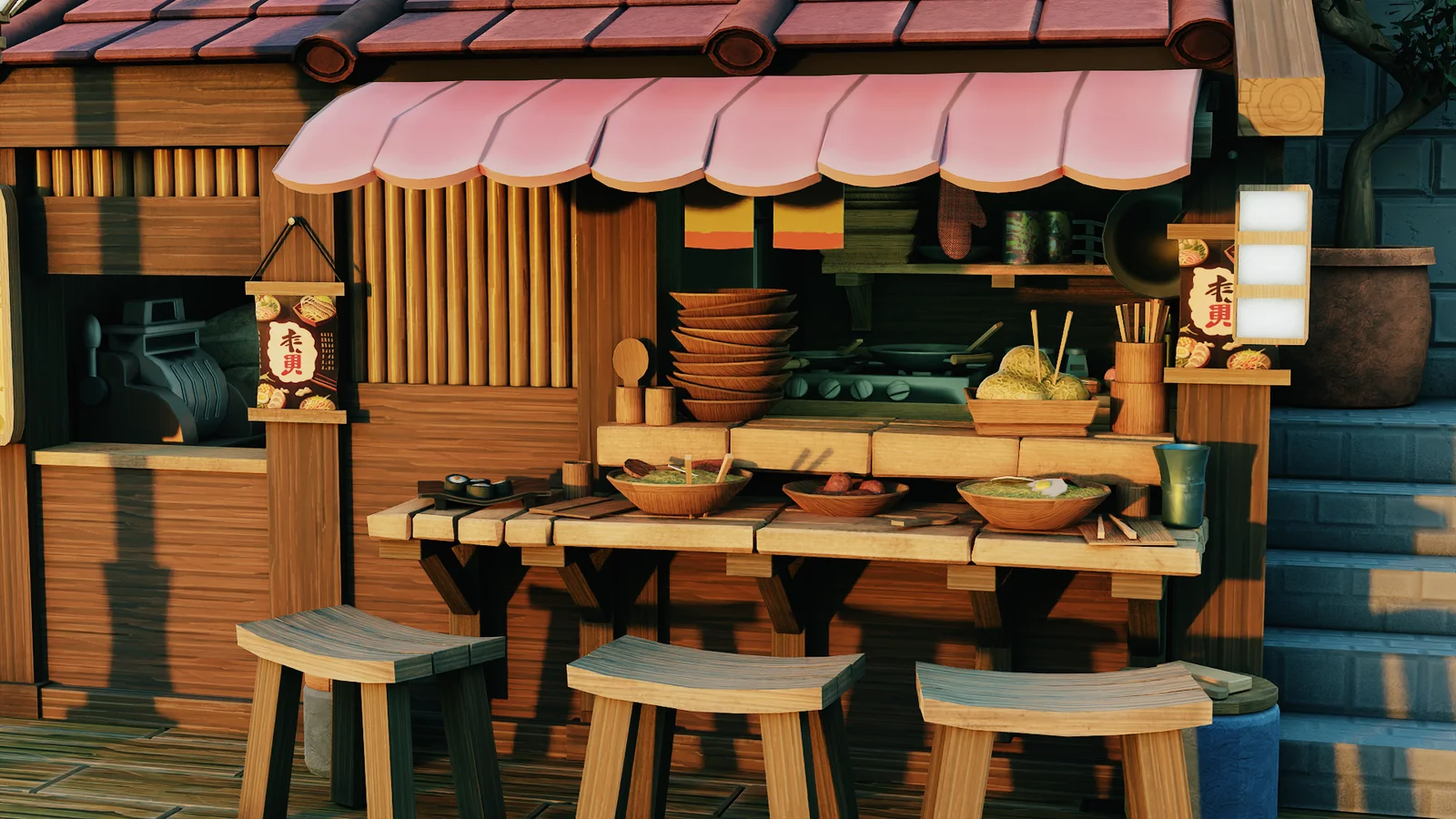 Stylized Wok Kitchen Tutorial screenshot 6