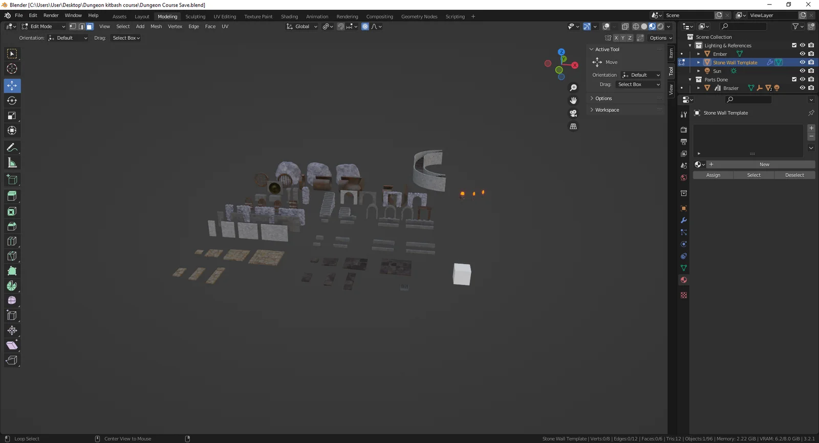 Dungeon Modular Kitbash Course screenshot 3