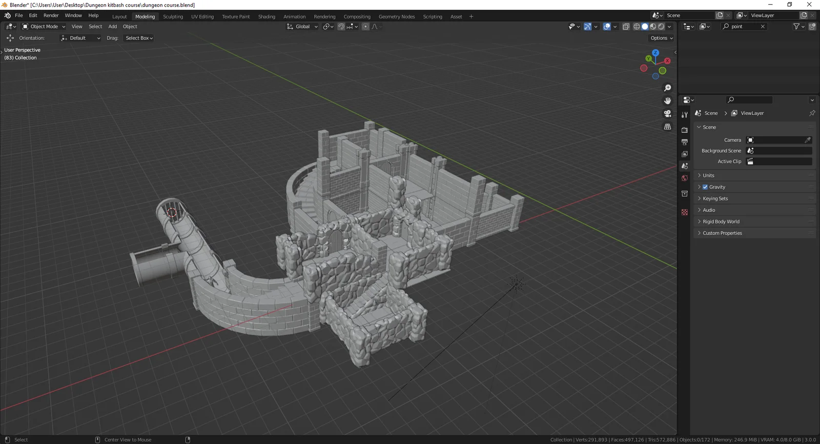 Dungeon Modular Kitbash Course screenshot 5