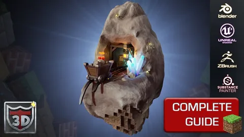 Minecraft Fan Art Project Pack - Blender scenes