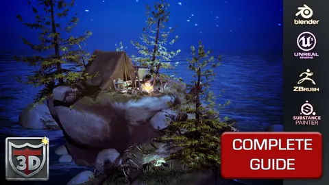 Stylized Camping Trip - Blender scenes