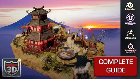 Oriental Imperial Environment - Blender scenes