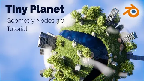 Modular Tiny Planet - Blender geometry nodes