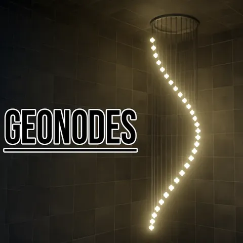 Procedural Lamp 15 - Blender geometry nodes